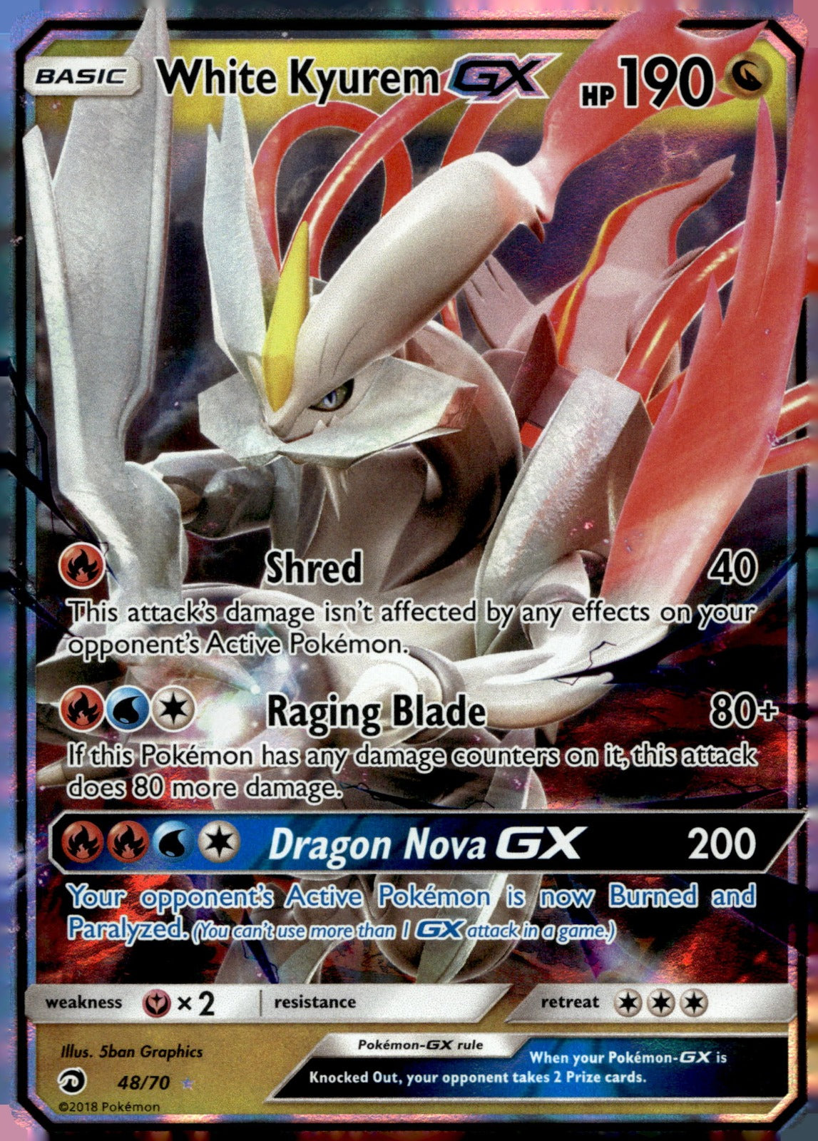 White Kyurem GX DRM 48/70 NM