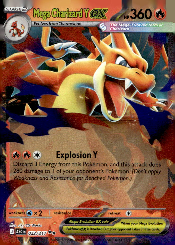 Mega Charizard Y ex ASC 022/217 NM