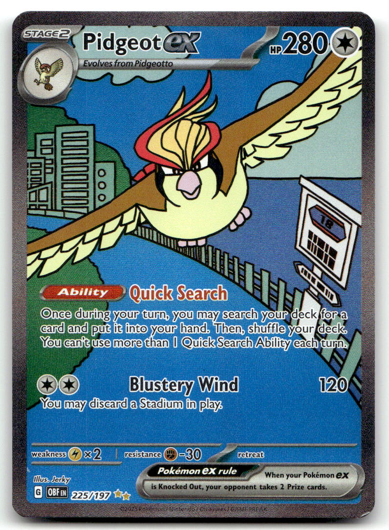Pidgeot ex - OBF 225/197 NM