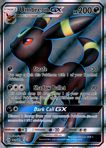 Umbreon GX (Full Art) SM01 142/149 NM
