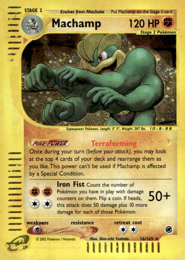 Machamp (16) EX 016/165 DMG