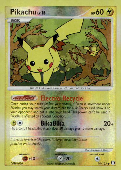 Pikachu MT 94/123 HP