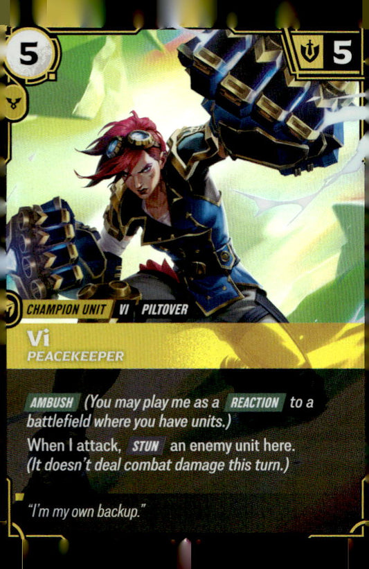Vi, Peacekeeper UNL 176/219 Rare NM