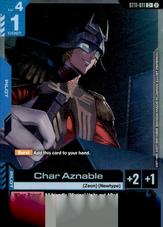 Char Aznable (C+) Holo C+ Starter Deck 11: Aquatic Assault ST11-011 NM