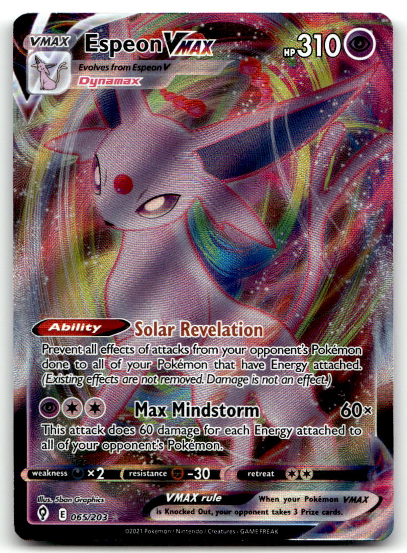 Espeon VMAX SWSH07 065/203 NM