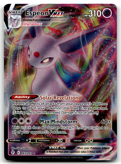 Espeon VMAX SWSH07 065/203 NM