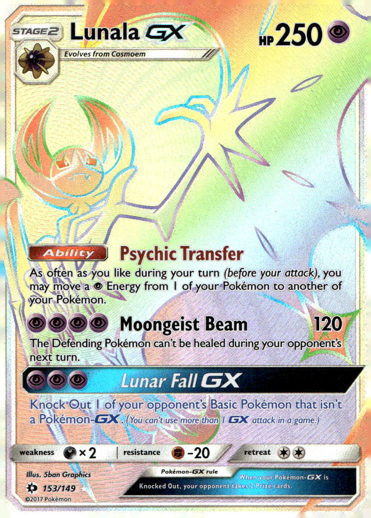 Lunala GX (Secret) SM01 153/149 LP