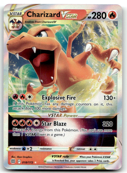 Charizard VSTAR SWSH09 018/172 NM