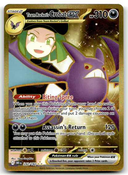 Team Rocket's Crobat ex DRI 242/182 NM