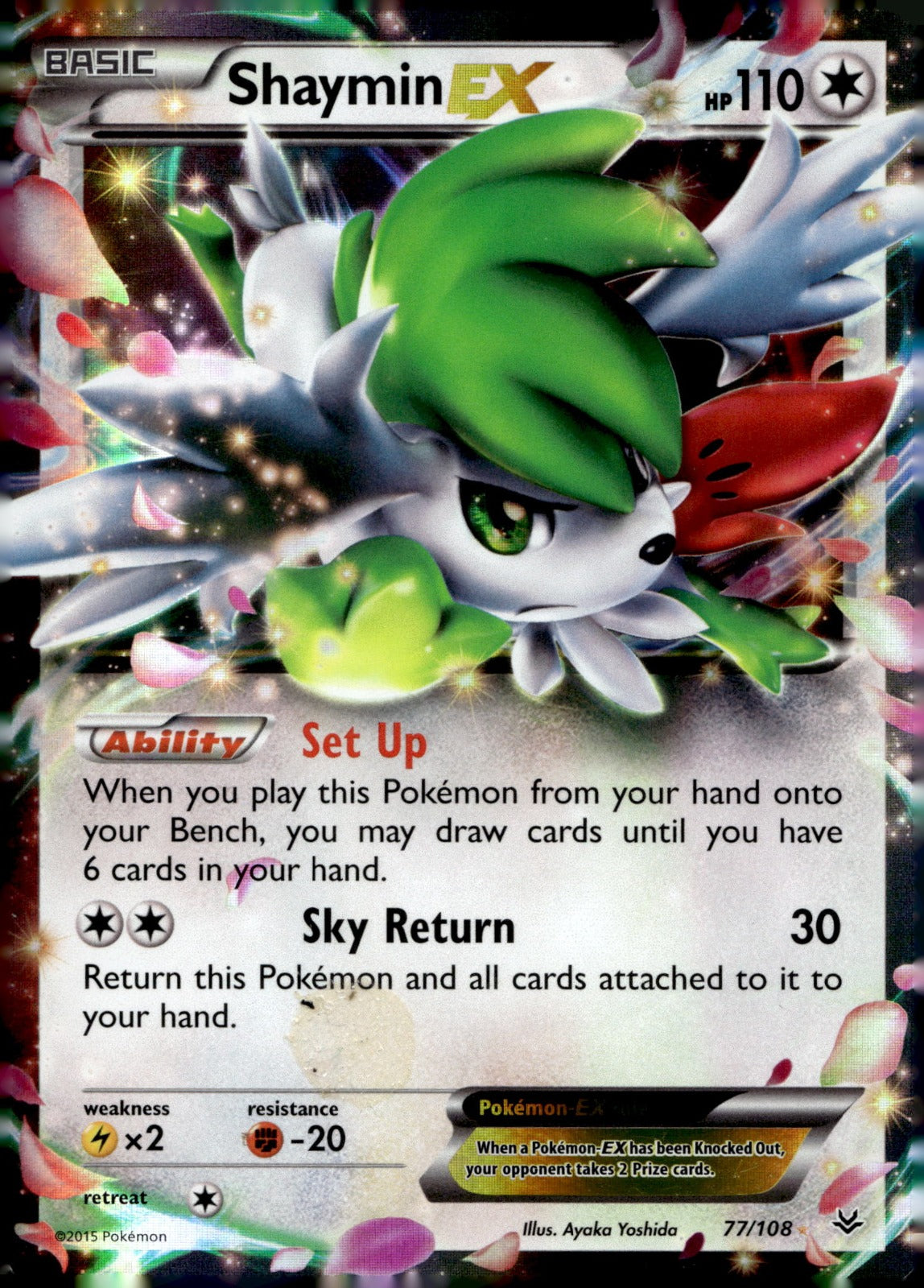 Shaymin EX ROS 77/108 LP