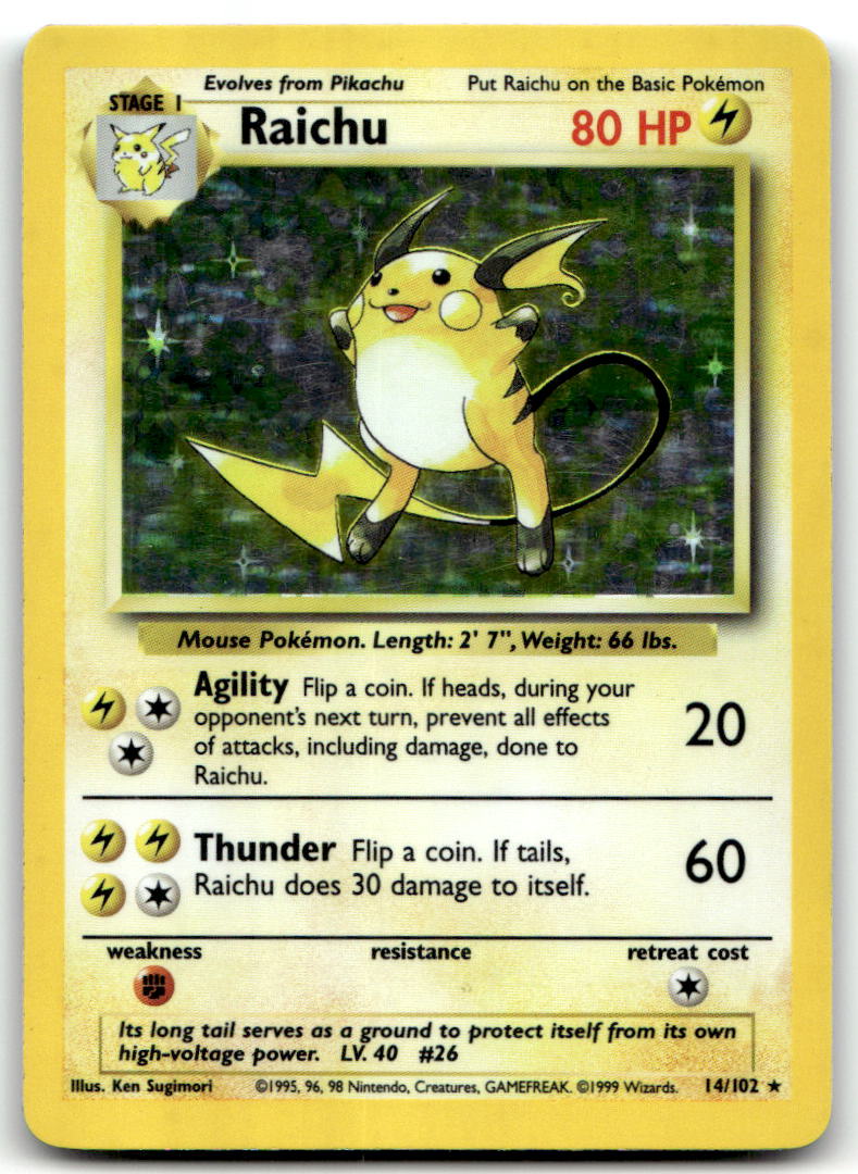 Raichu BS 014/102 LP