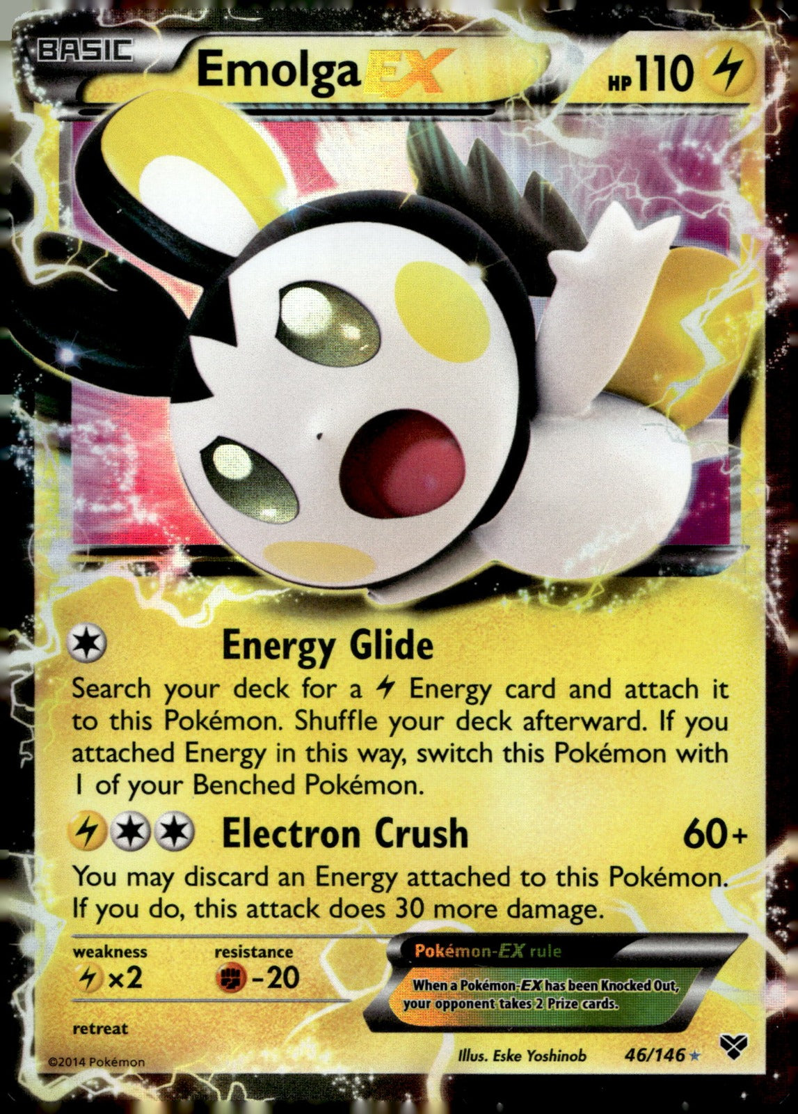 Emolga EX XY 46/146 NM