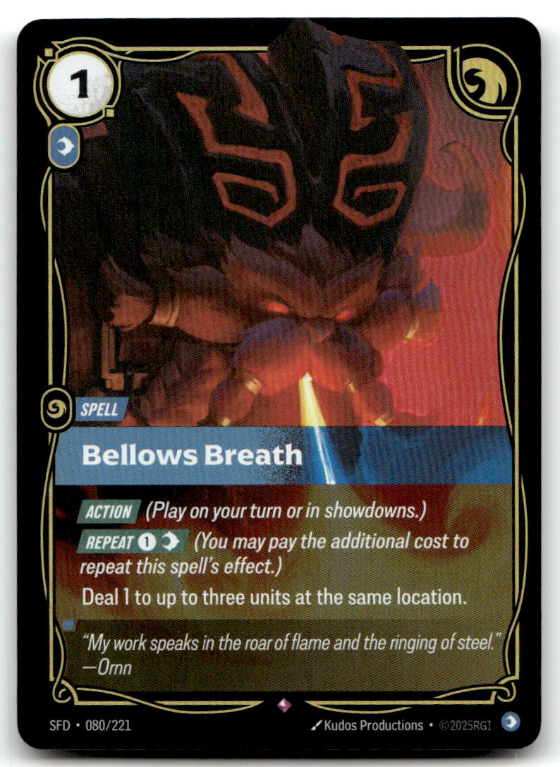 Bellows Breath SFD 080/221 Rare NM
