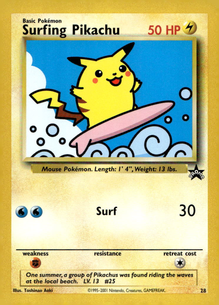 Surfing Pikachu PR 28/53 LP