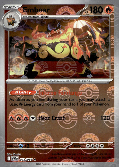 Emboar (Poke Ball Pattern) WHT 013/086 NM