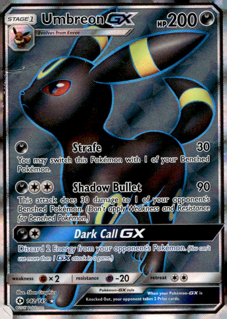 Umbreon GX (Full Art) SM01 142/149 DMG