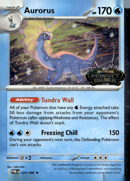 Aurorus (Perfect Order Stamped) MCAP 024/088 NM