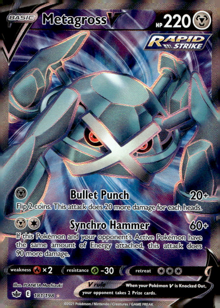 Metagross V (Full Art) SWSH06 181/198 NM