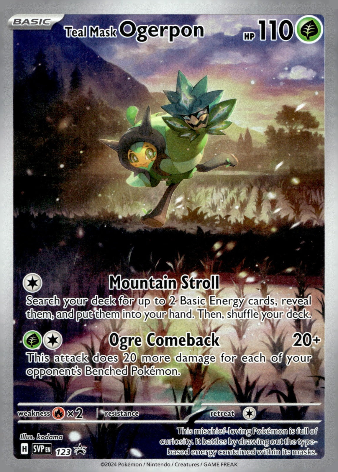 Teal Mask Ogerpon SVP 123 NM