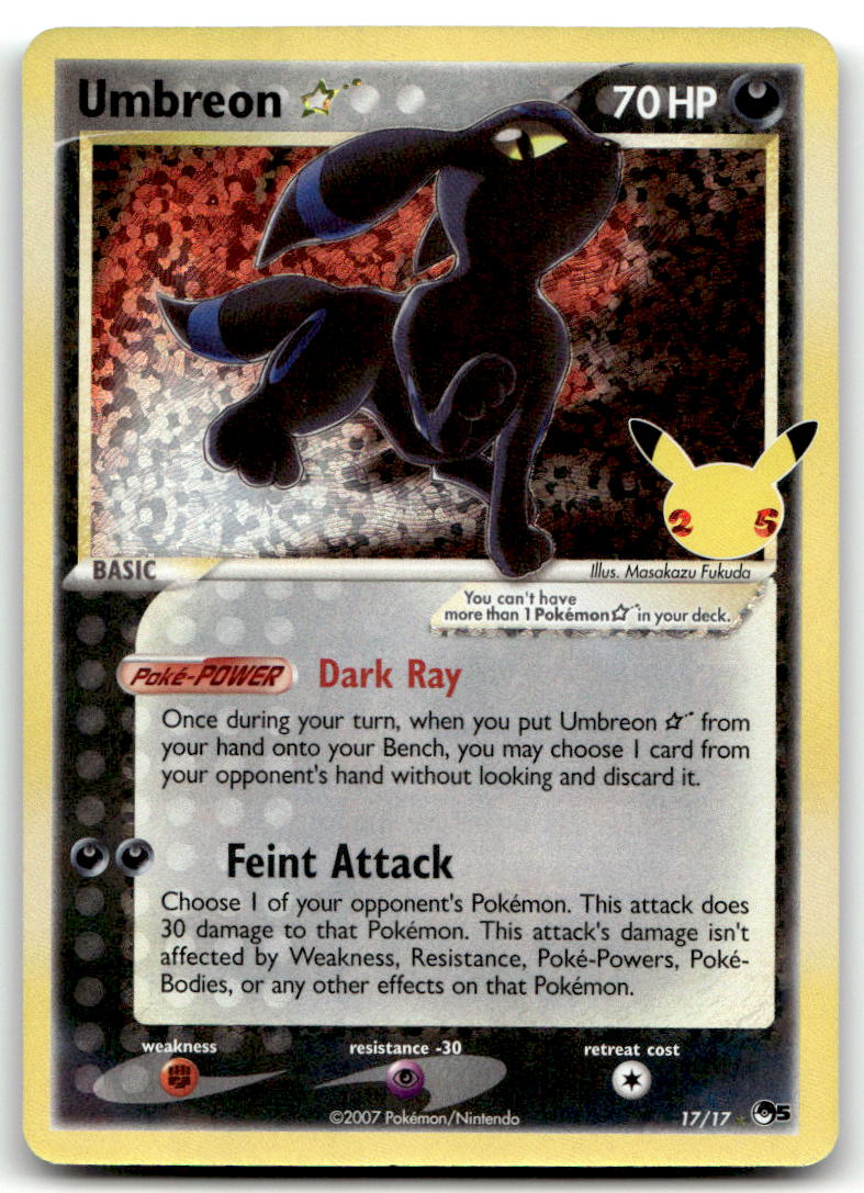 Umbreon Star CCC 17/17 NM