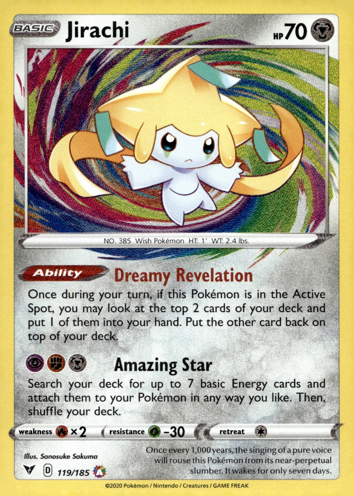Jirachi SWSH04 119/185 NM