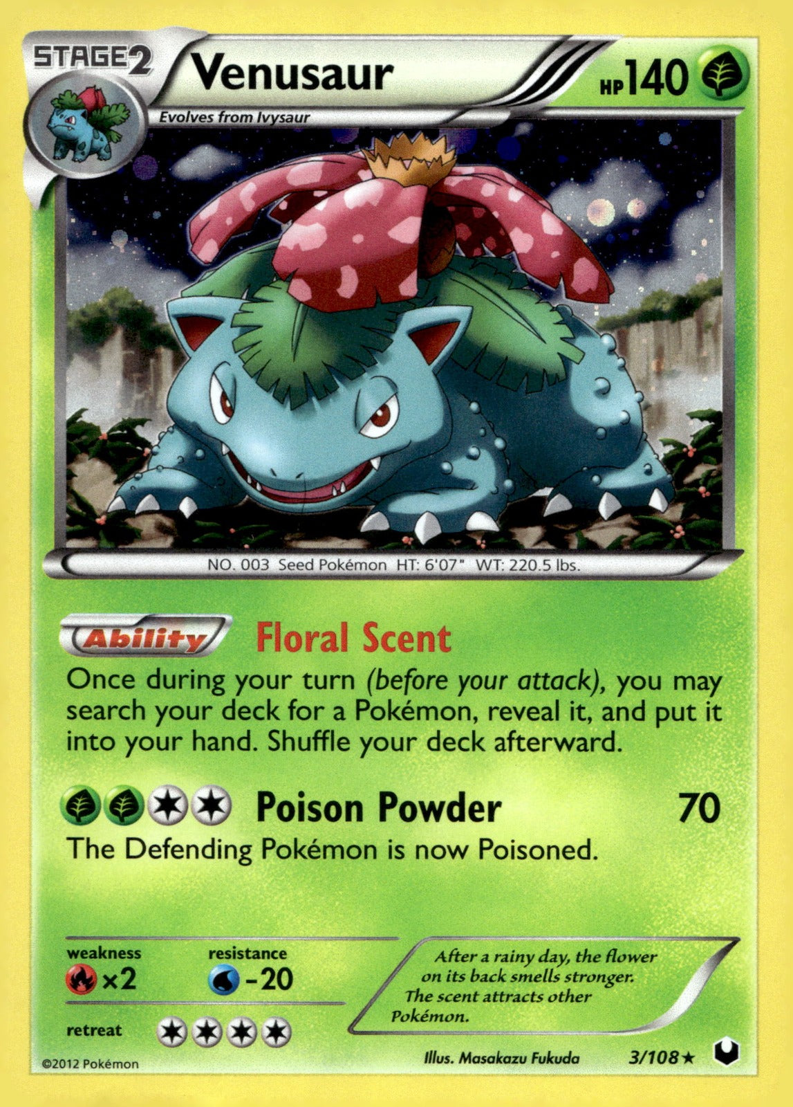 Venusaur (Cosmos Holo) BLE 003/108 NM