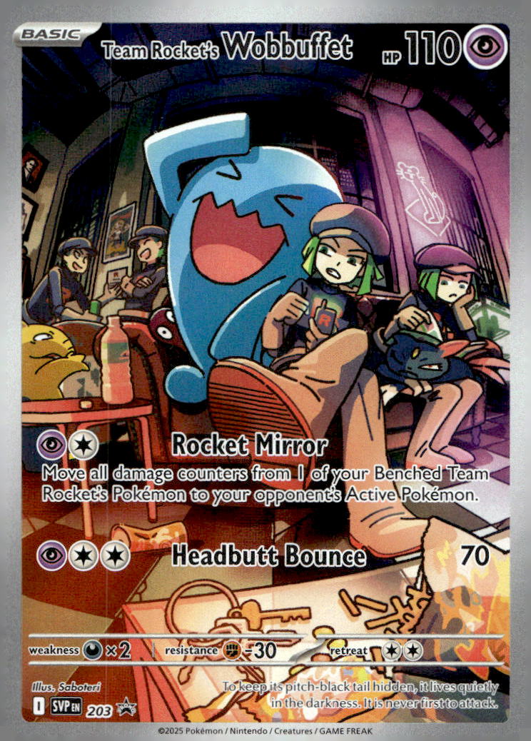 Team Rocket's Wobbuffet SVP 203 NM