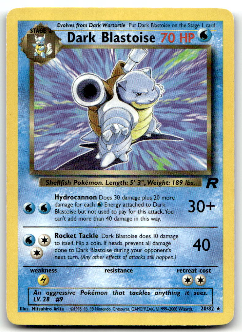 Dark Blastoise (20) TR 20/82 MP