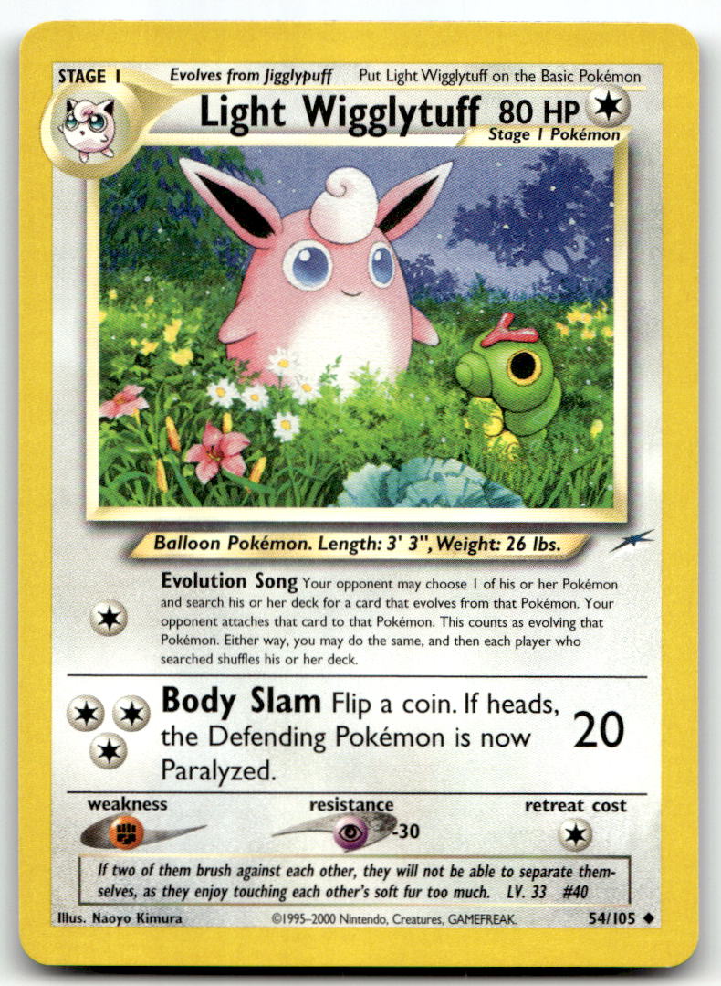 Light Wigglytuff N4 054/105 NM