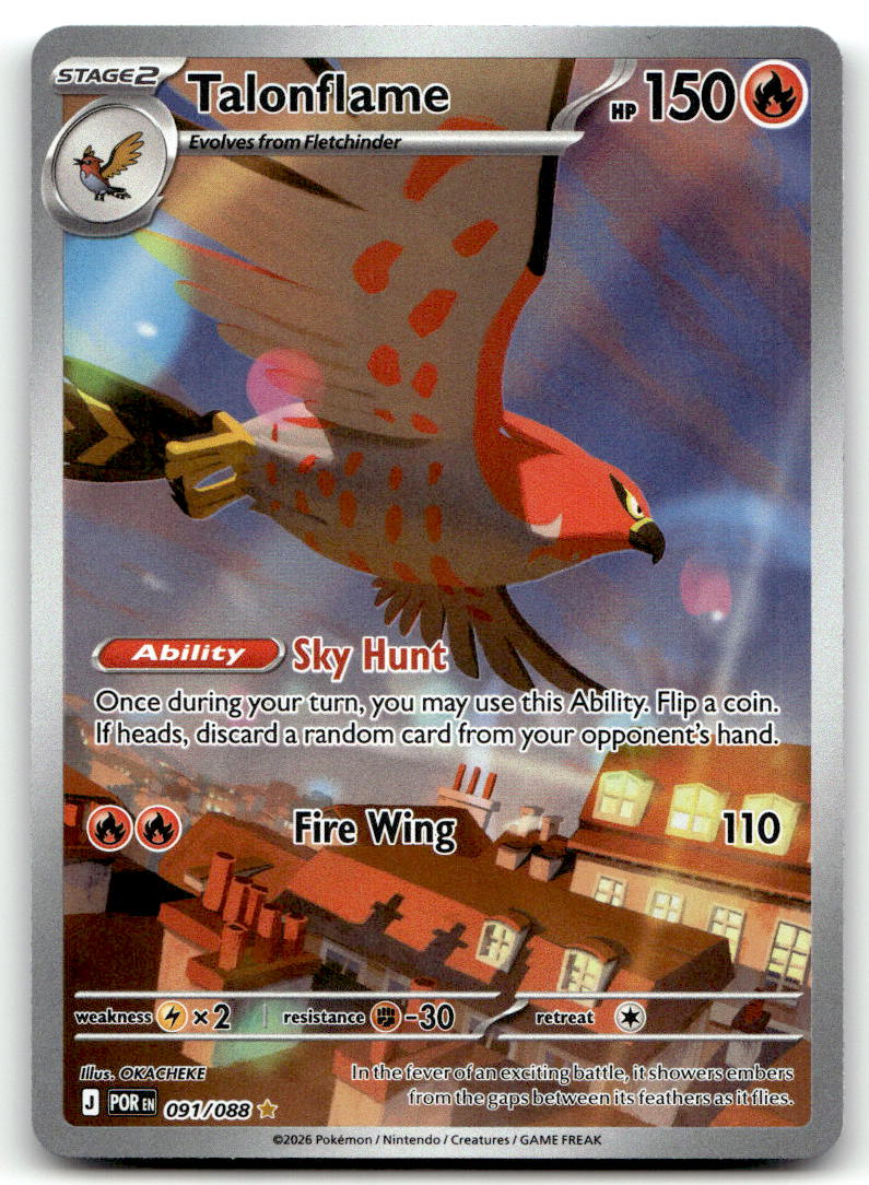 Talonflame POR 091/088 NM