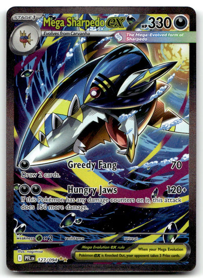 Mega Sharpedo ex PFL 127/094 NM