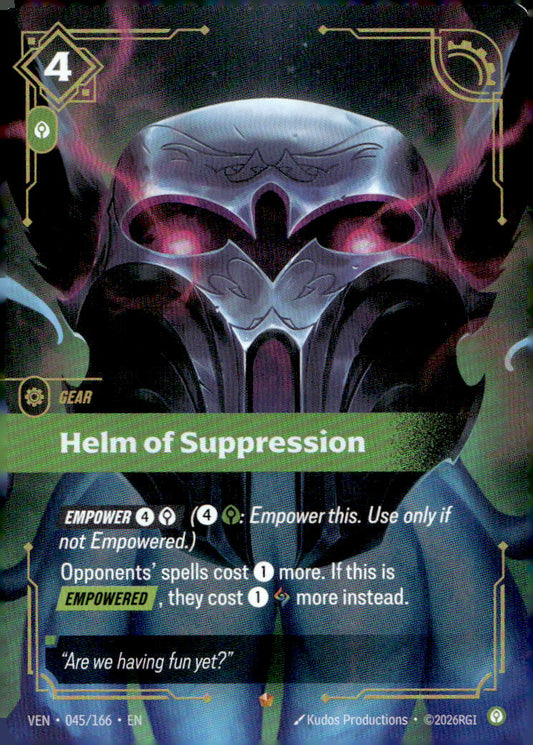 Helm of Suppression VEN 045/166 Epic NM