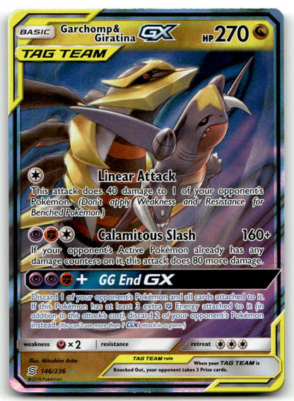 Garchomp & Giratina GX SM11 146/236 NM