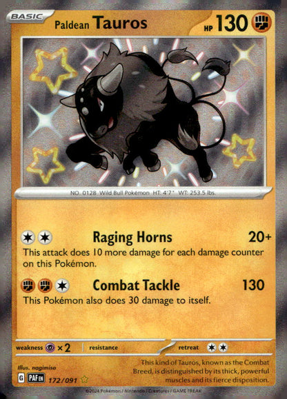 Paldean Tauros PAF 172/091 NM