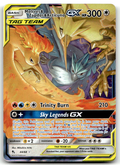 Moltres & Zapdos & Articuno GX HIF 44/68 NM