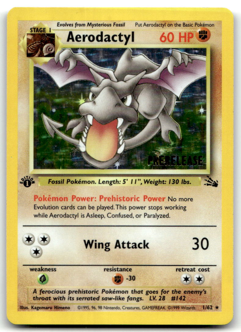 Aerodactyl (Prerelease) PR 01/62 LP