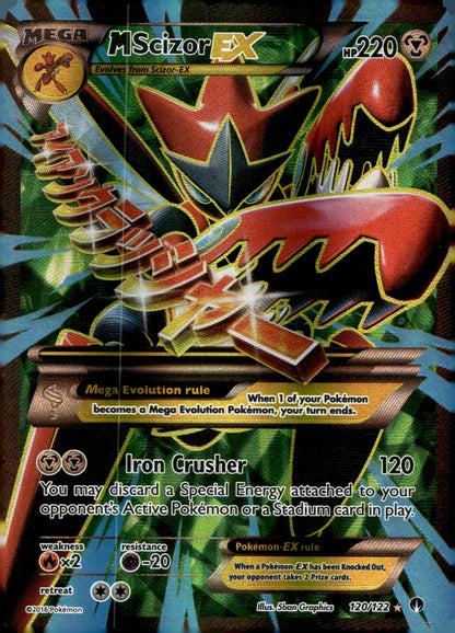 M Scizor EX (Full Art) BKP 120/122 NM