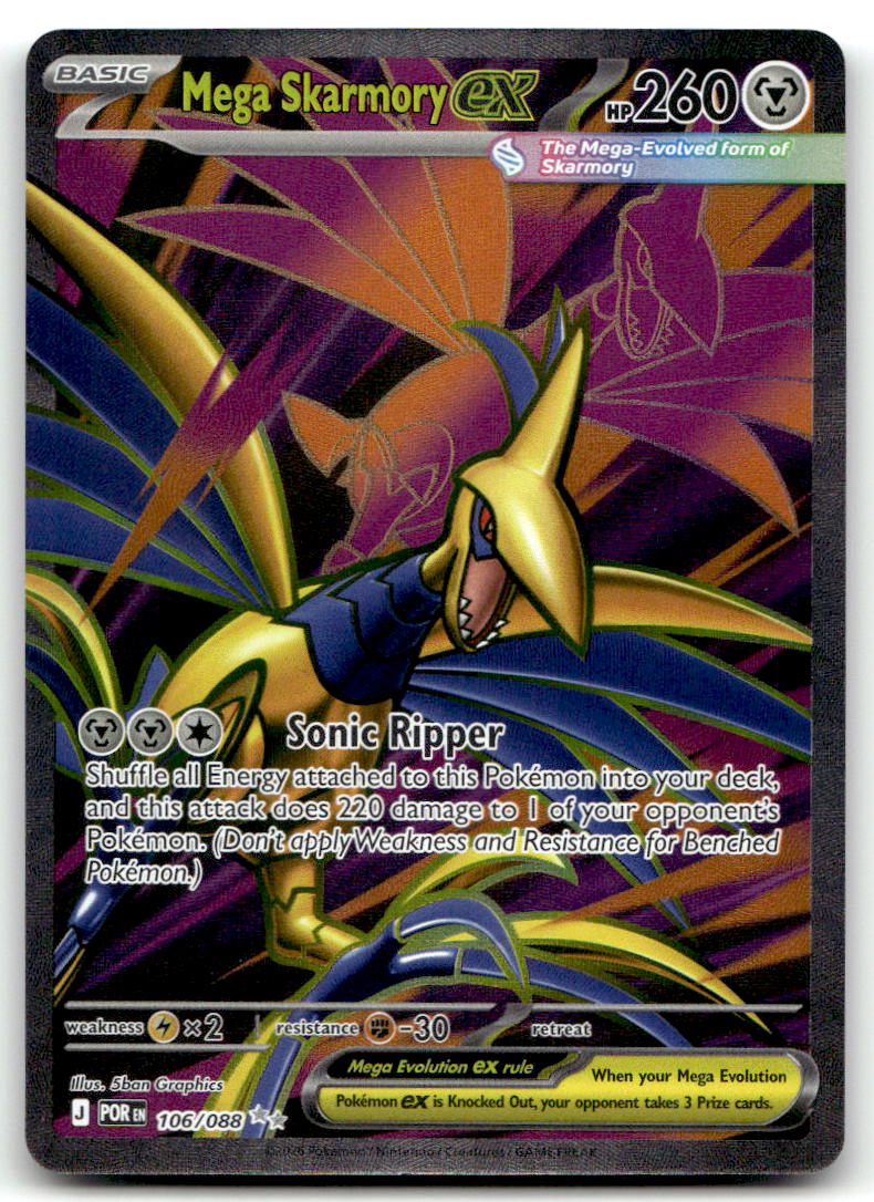 Mega Skarmory ex POR 106/088 NM