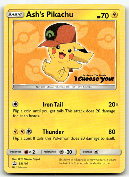 Ash's Pikachu SMP SM110 NM