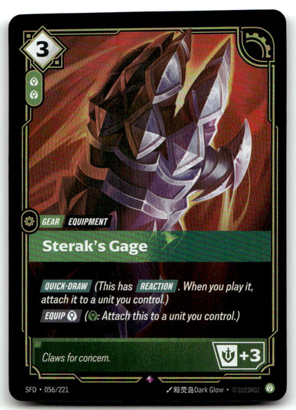 Sterak's Gage SFD 056/221 Rare NM