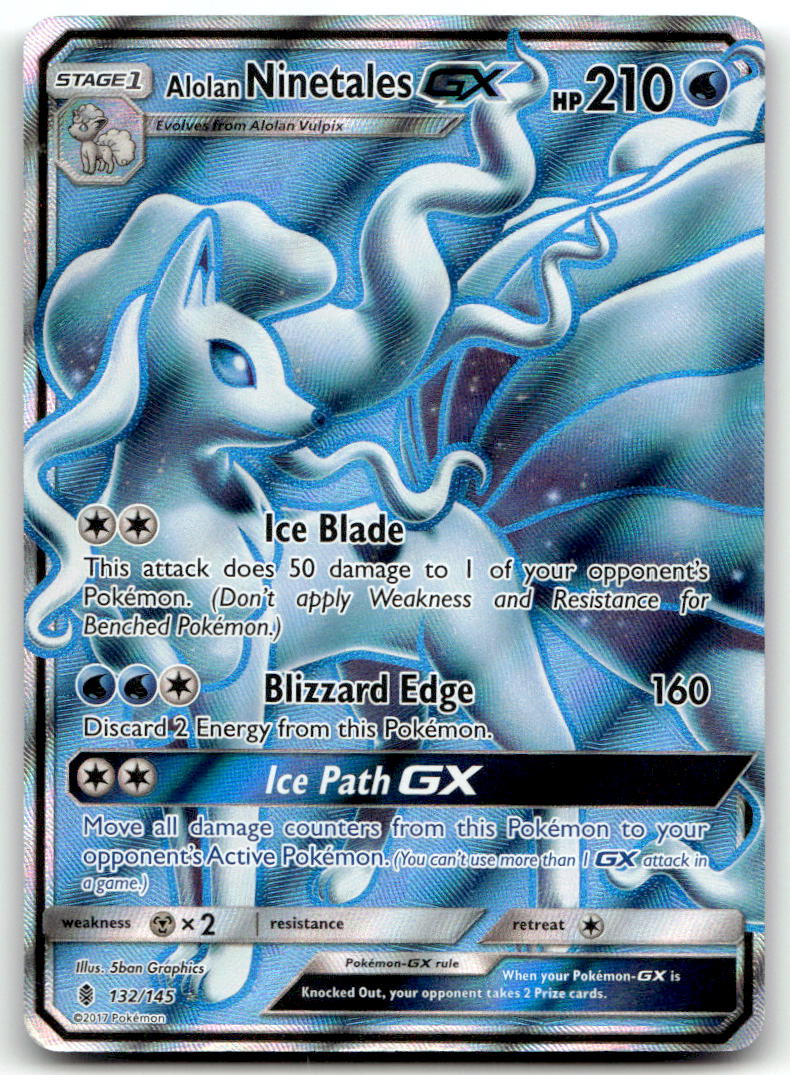 Alolan Ninetales GX (Full Art) SM02 132/145 MP