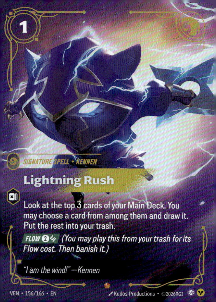 Lightning Rush VEN 156/166 Epic NM