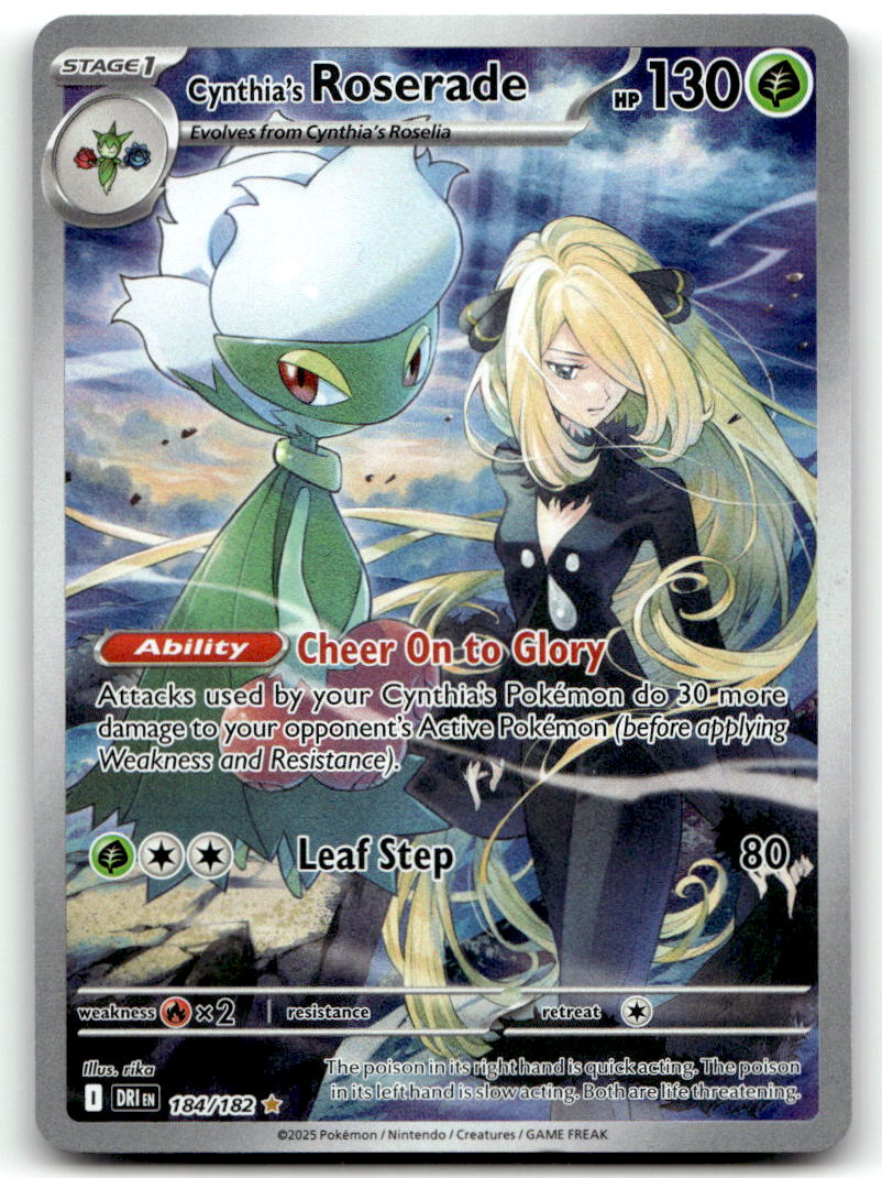Cynthia's Roserade DRI 184/182 NM
