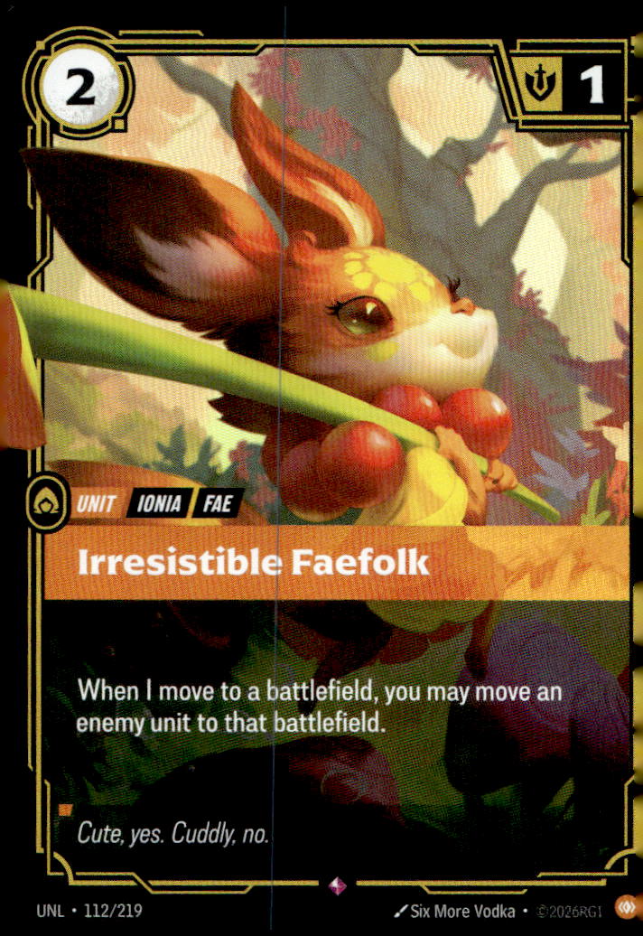 Irresistible Faefolk UNL 112/219 Rare NM