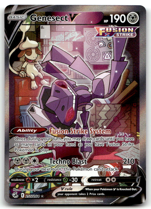 Genesect V (Alternate Full Art) SWSH08 255/264 NM