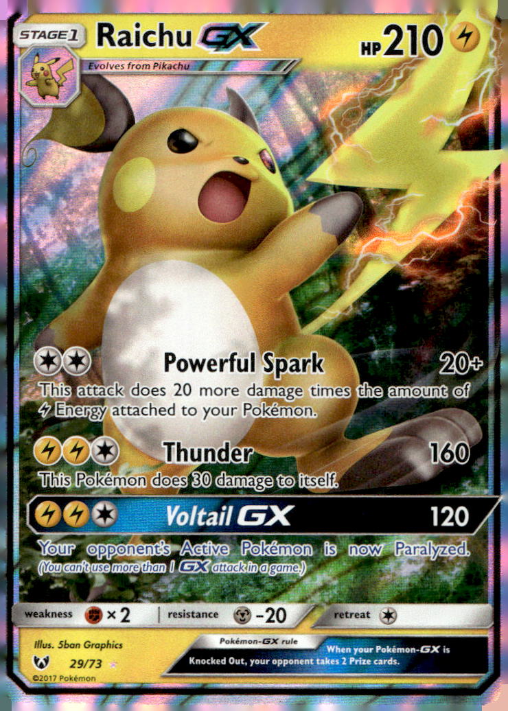 Raichu GX SHL 29/73 NM