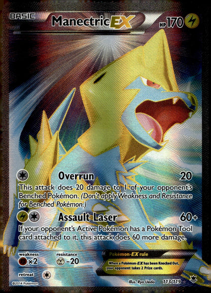 Manectric EX (113 Full Art) PHF 113/119 LP