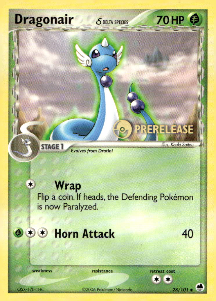 Dragonair (Delta Species) (Prerelease) PR 28/101 LP