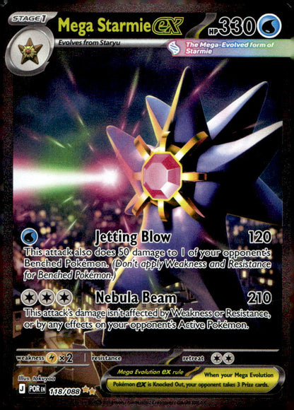Mega Starmie ex POR 118/088 NM
