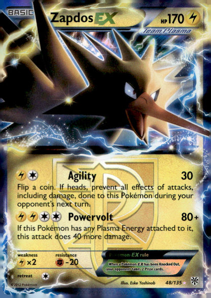 Zapdos EX (Team Plasma) PLS 48/135 NM